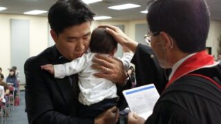 2012.11.26 유아세례 윤동하 Jacob Yoon (부모: 윤상수,두연)